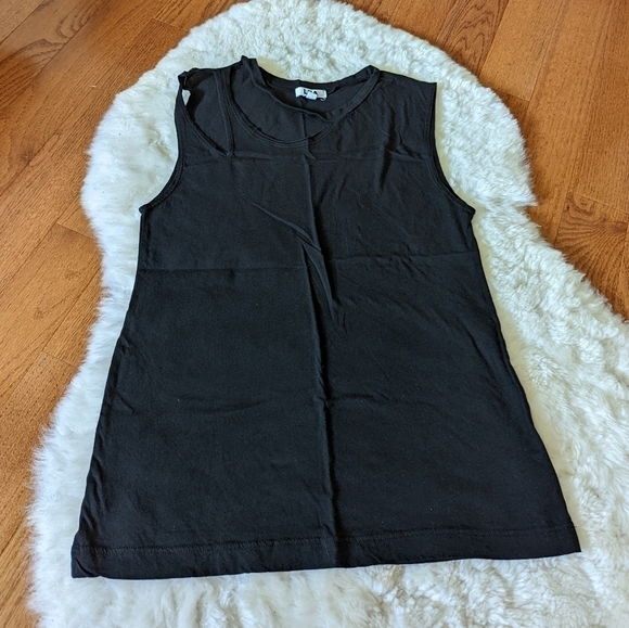 LNA revolve double cut tank black 100% Cotton small - Picture 8 of 14